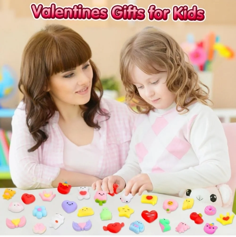 Colorful Squishy Toy Set for Kids 30 Pc